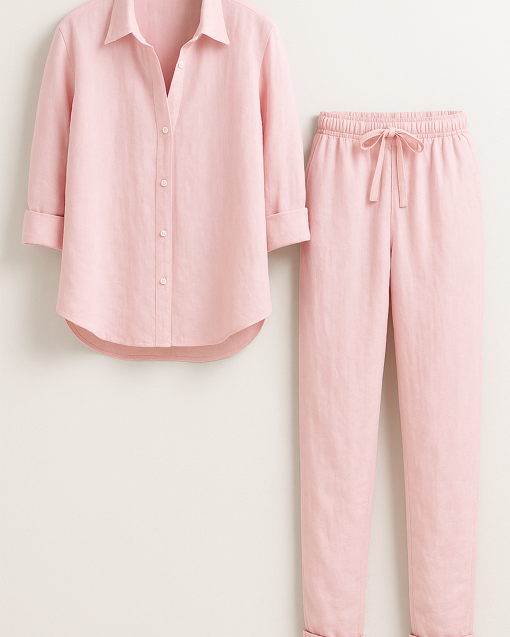 Beth | Elegant Sommersæt i Linned og Bomuld - - Sætter - {{ product_tags }