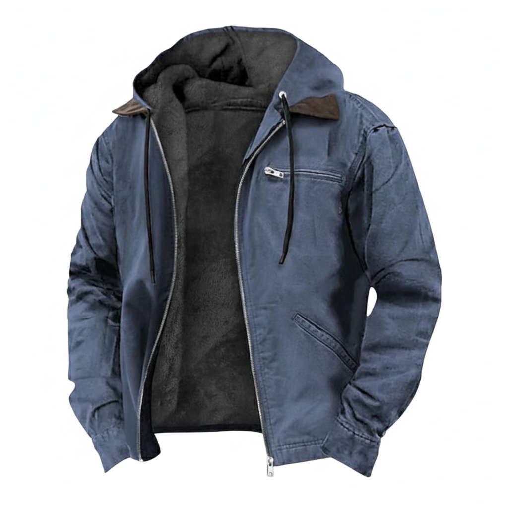 Nate Zip-Up Hooded Jacket – Waterproof & Windproof All-Weather Protection