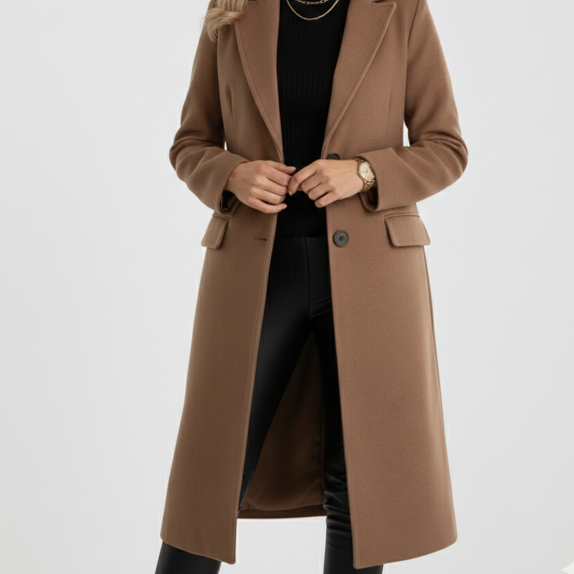 Moa | Elegant long coat with a timeless, classic character