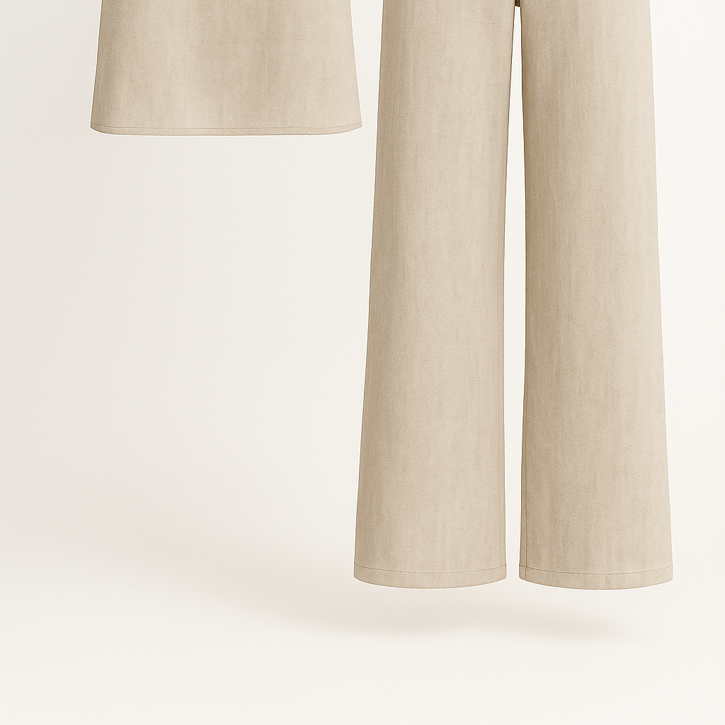 Lydia | Kvinders Boho To-Delt Sommer Sæt - Khaki - Casual kjoler - {{ product_tags }