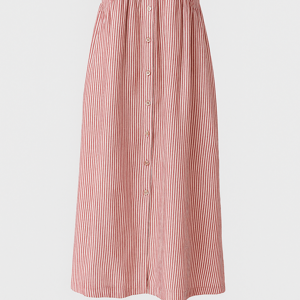 Chic Women's Midi Dress with Handy Pockets