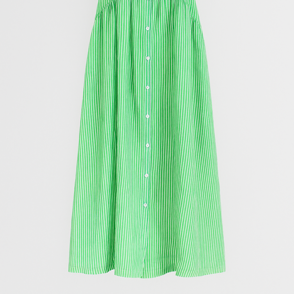 Chic Women's Midi Dress with Handy Pockets