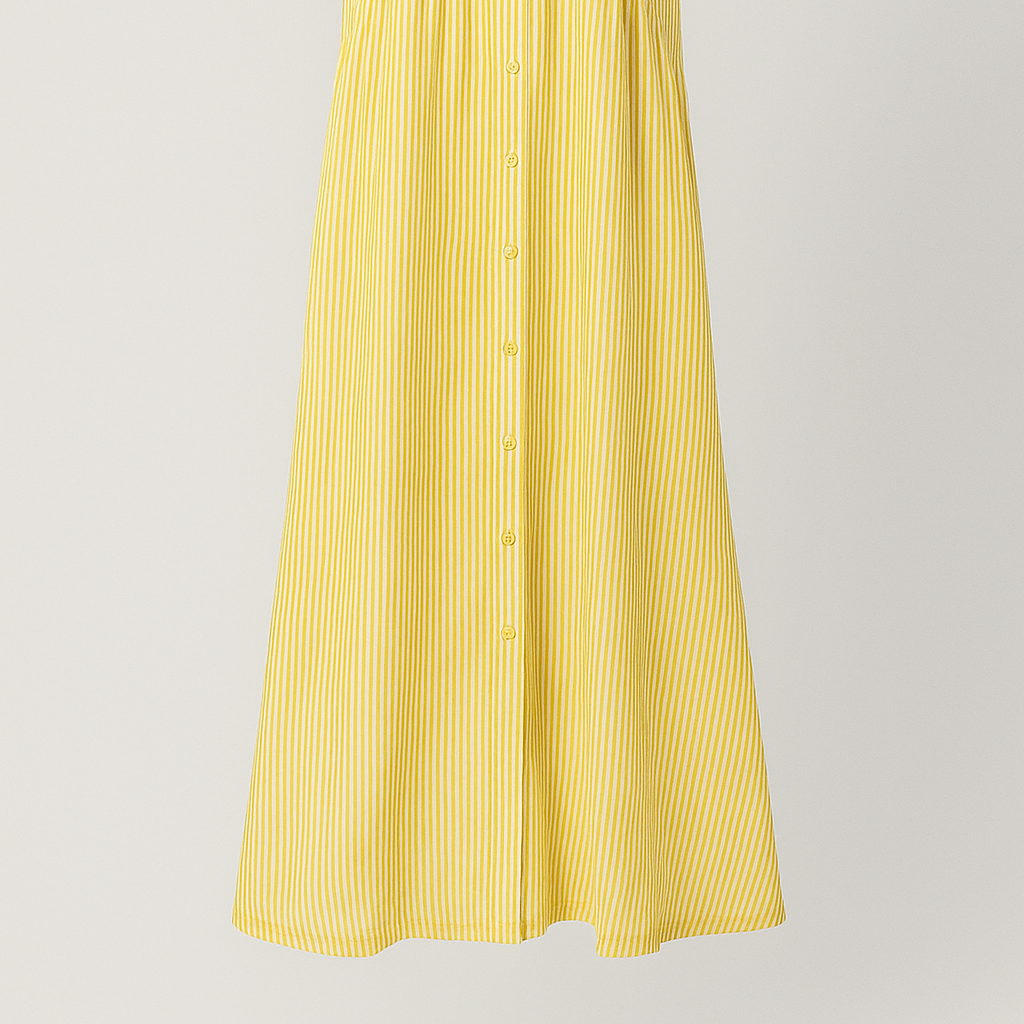 Chic Women's Midi Dress with Handy Pockets