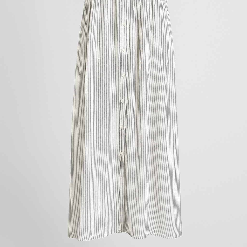 Chic Women's Midi Dress with Handy Pockets