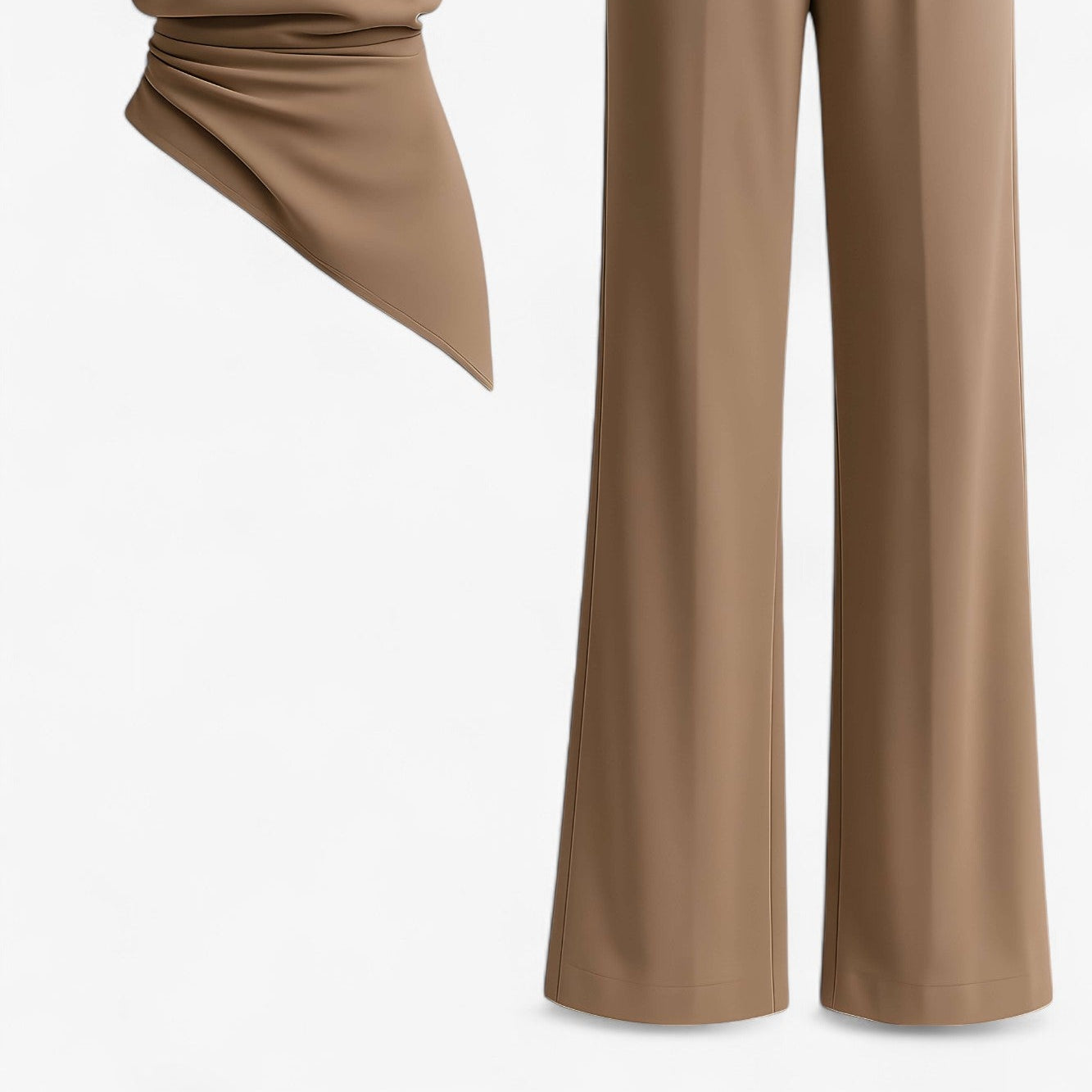 Bonnie | Kvinders Elegant To-Delt Sæt - Lys brun - Kvinders tøj - {{ product_tags }