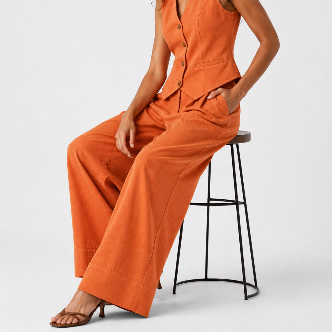 Lina | Sleeveless vest (with free coordinated pants)