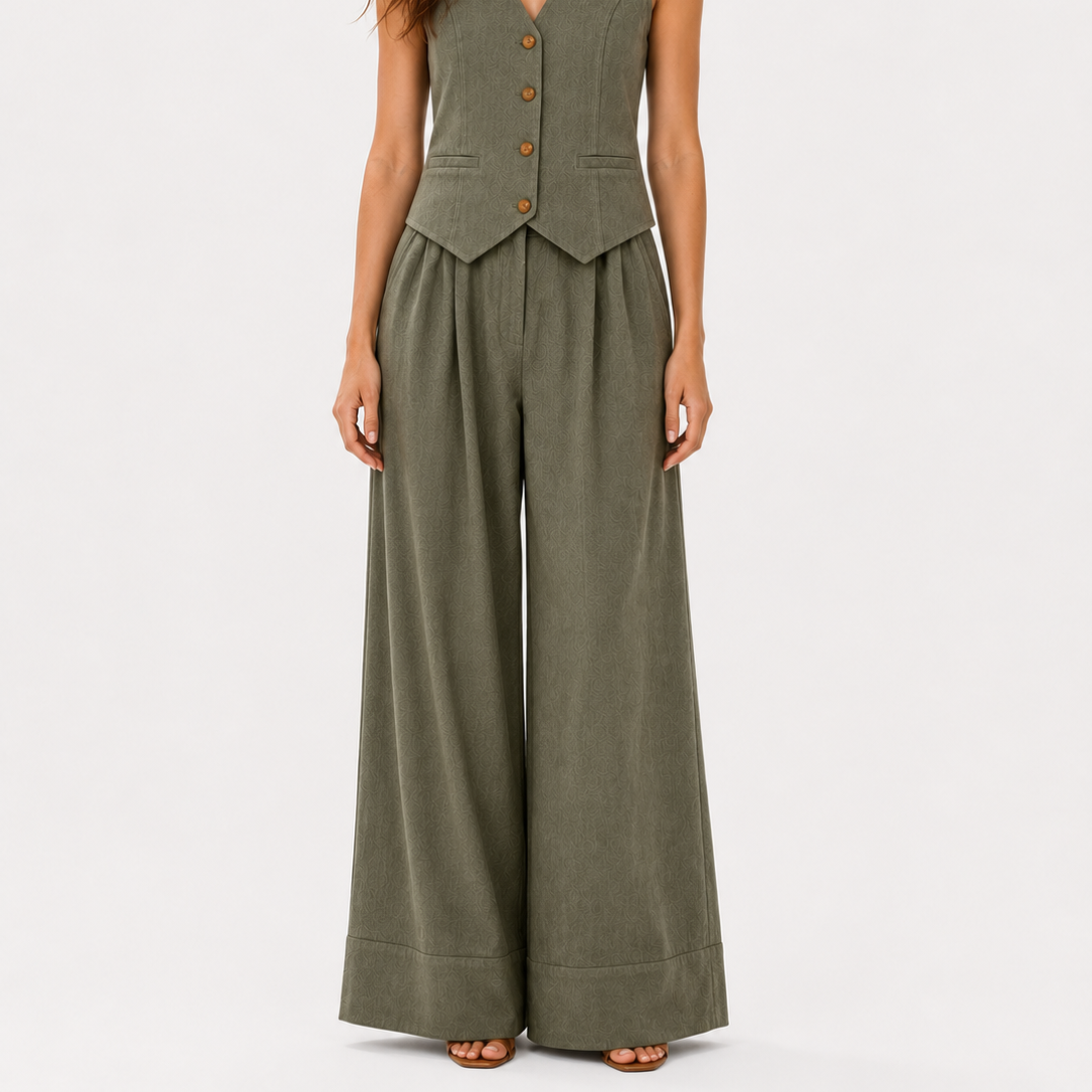 Lina | Sleeveless vest (with free coordinated pants)