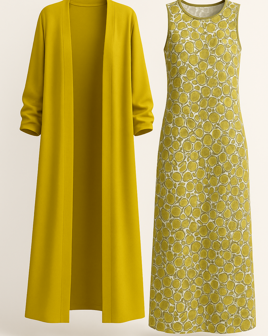 Laverne | Matchende Sæt Dame - Elegant Blazer Sæt - Gul - Kvinders tøj - {{ product_tags }
