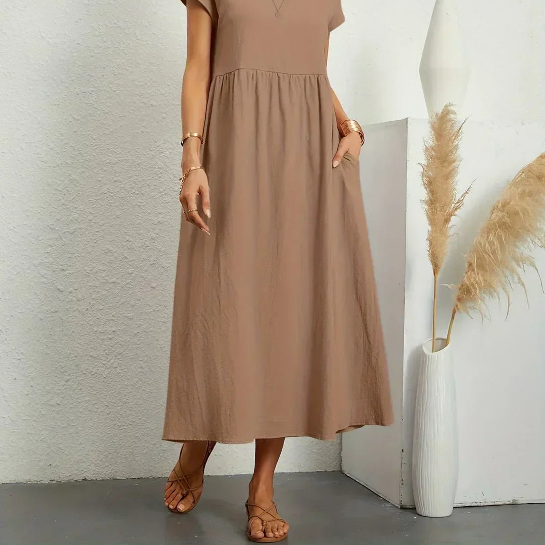 -Ursina™ | Fluid Midi Dress-