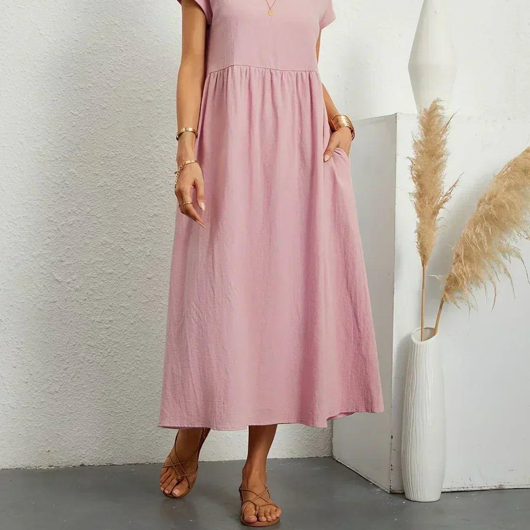 -Ursina™ | Fluid Midi Dress-