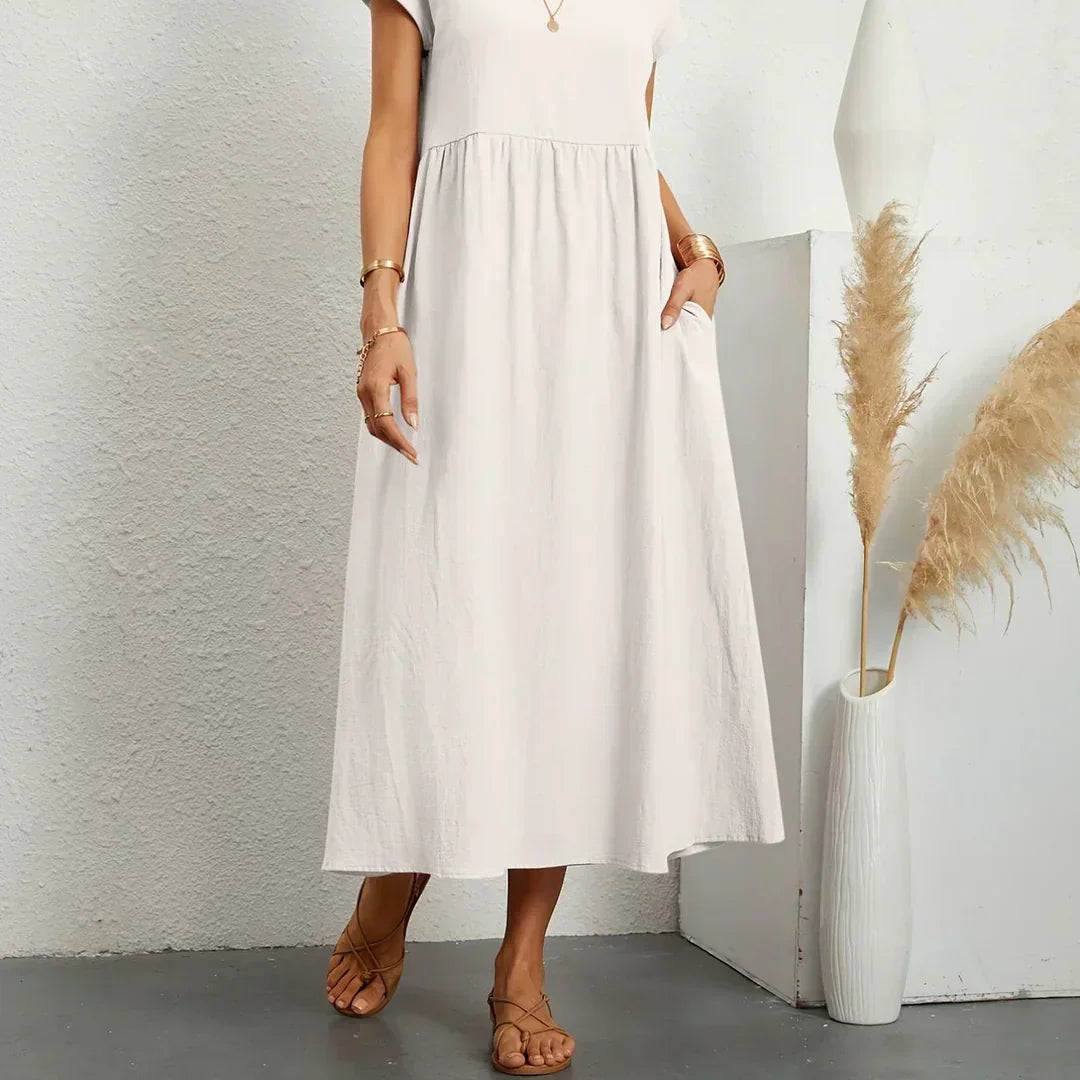 -Ursina™ | Fluid Midi Dress-