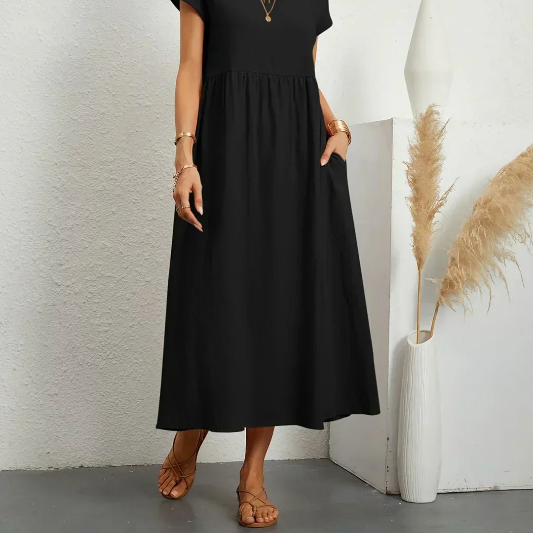 -Ursina™ | Fluid Midi Dress-