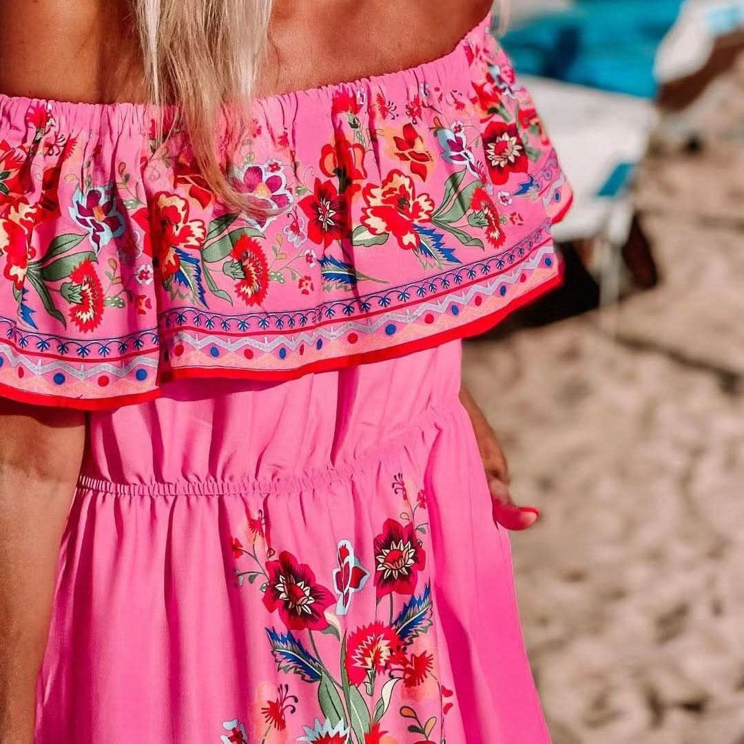 Women's Jacinta Patterned Tie-Waist Maxi Dress