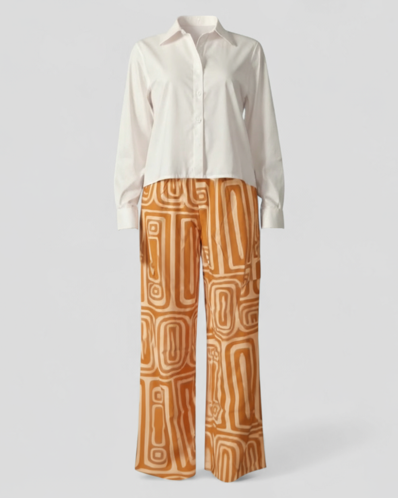 Isabella | Kontorsæt 2 dele - Elegant og professionel - Orange - women's fashion - {{ product_tags }