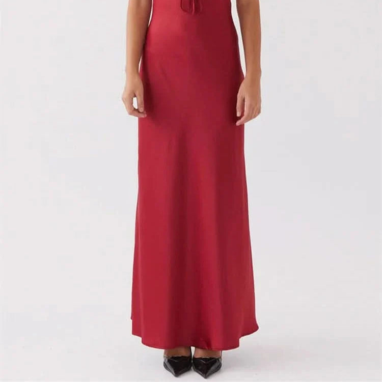 Women's Elegant Strap-Tie Front Dress