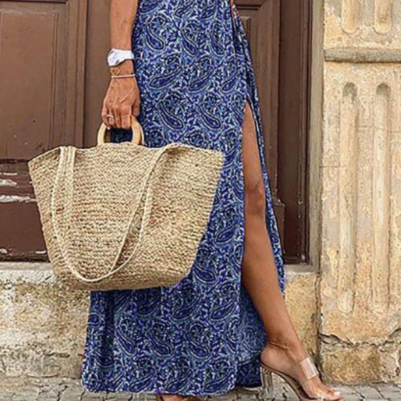 Sienna Airy Boho Maxi Dress With Matching Belt