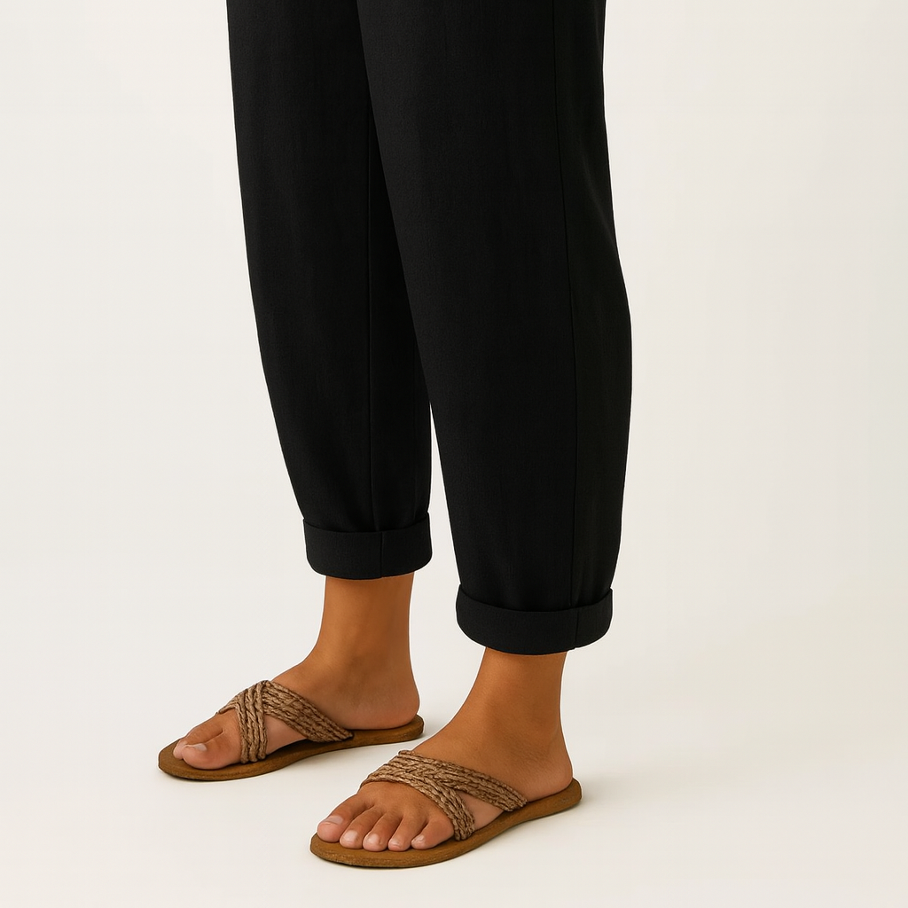 Sharona - Lightweight Linen-Cotton Pants