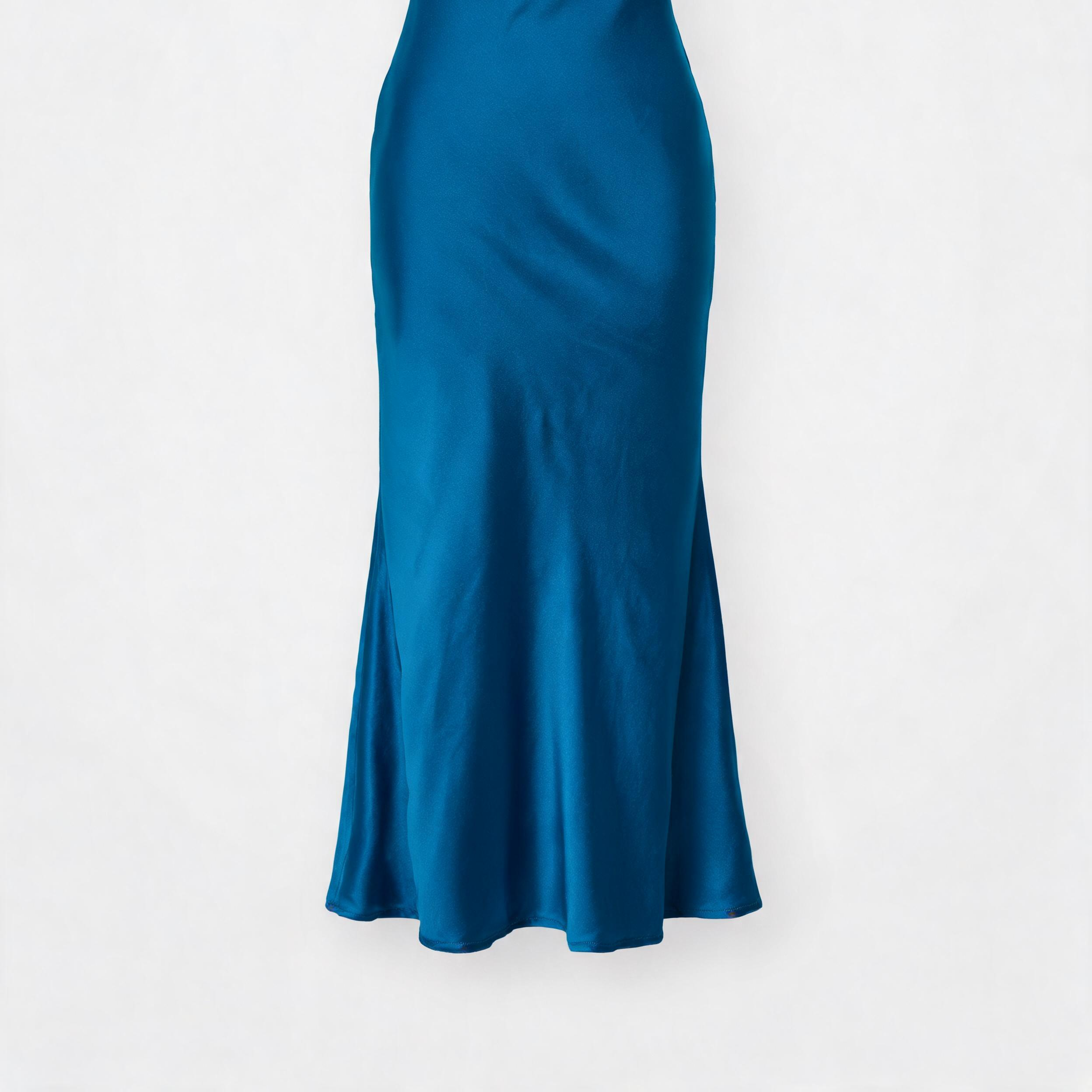 Elegant Floor-Length Silk Dress
