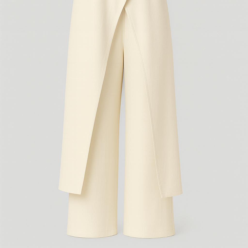 Anouk | Tøjsæt til Kvinder - Elegant Bluse og Bukser - Beige - Kvinders tøj sæt - {{ product_tags }