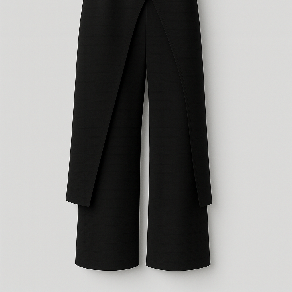 Chic Women's Clothing Set: Elegant Blouse & Tailored Trousers