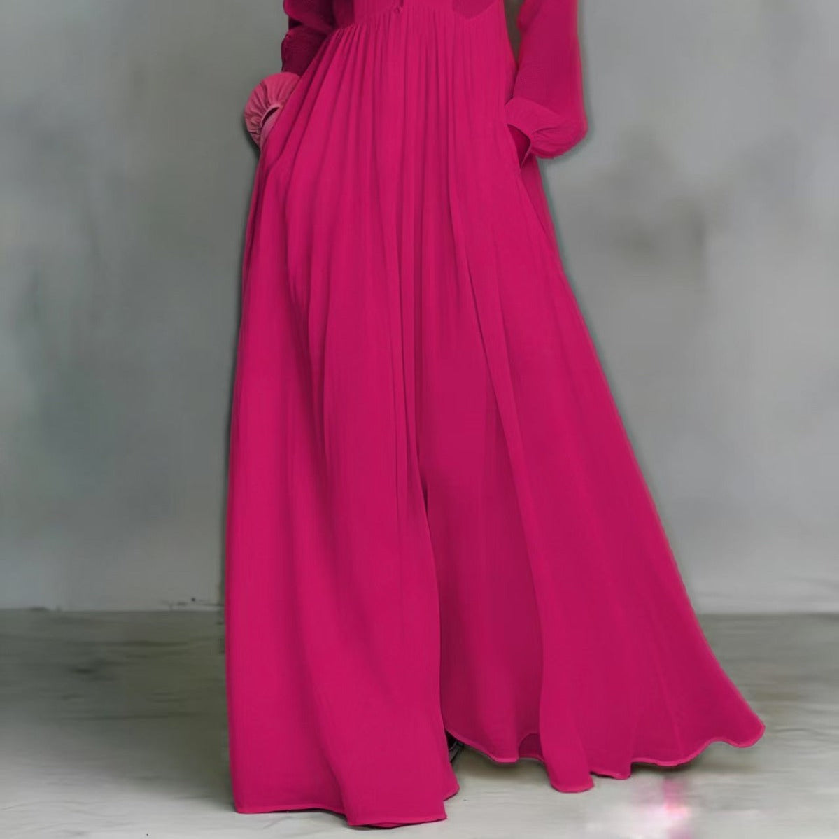 Serena Flowing Button-Front Maxi Dress - Effortless Chic for Any Occasion