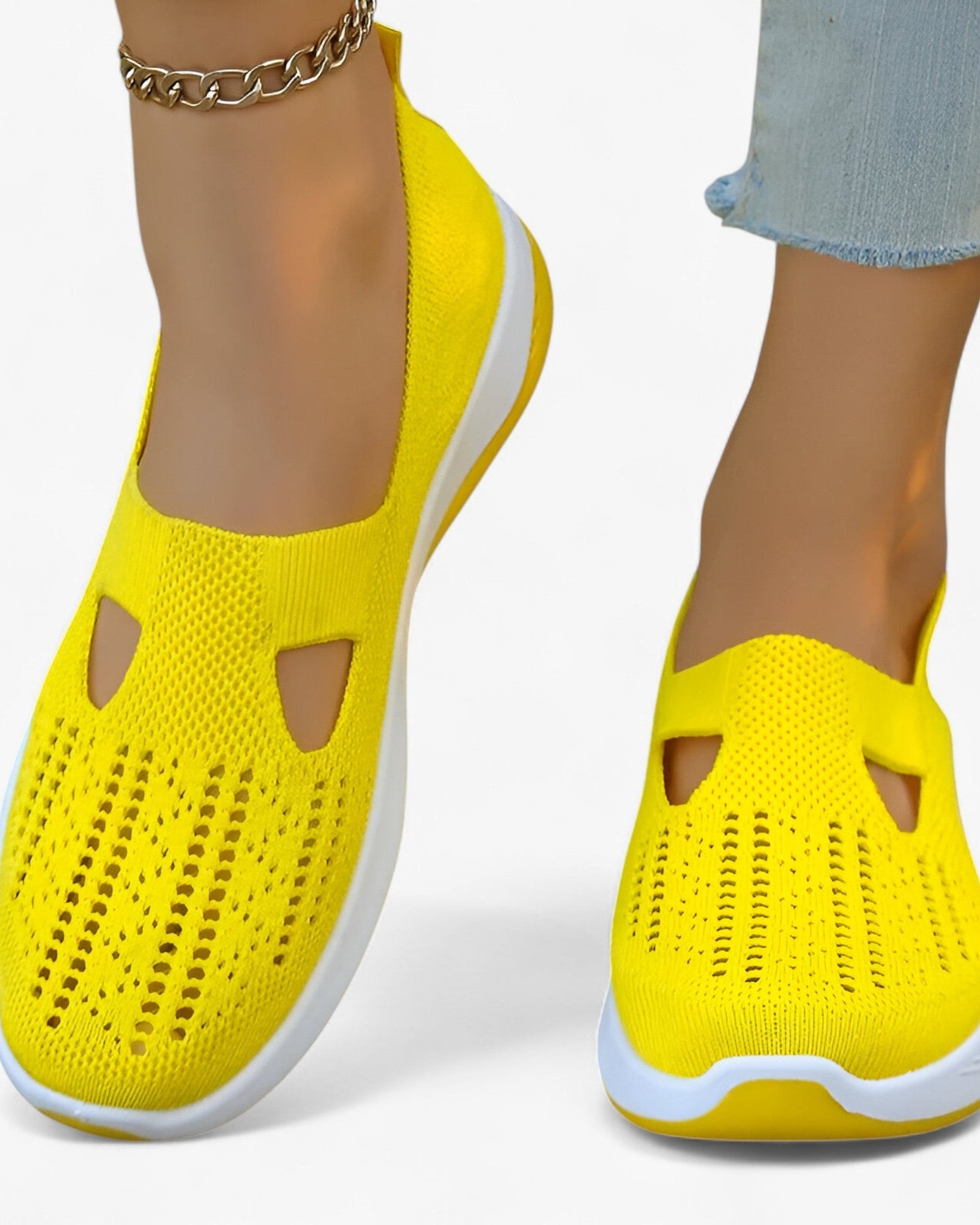 Clare | Bløde sko – Letvægts og støddæmpende - Gul - shoes - {{ product_tags }