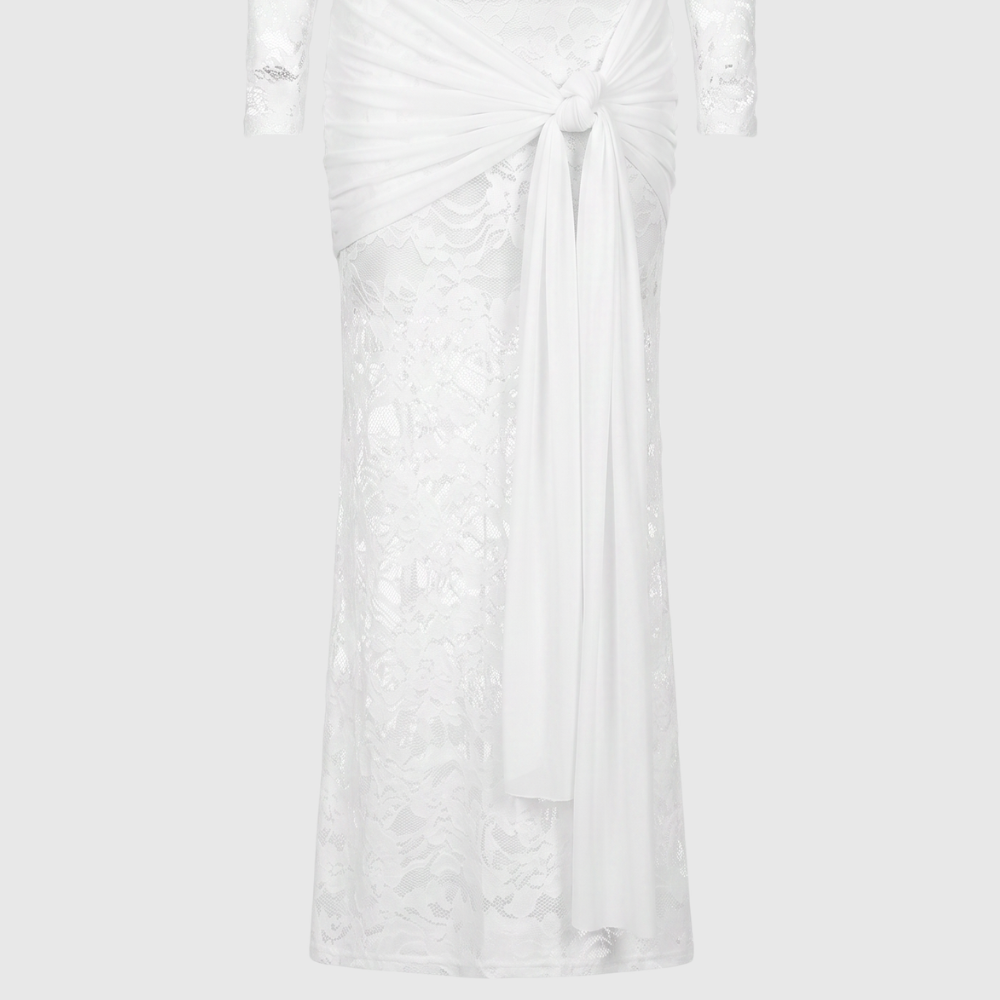 Lace Maxi Gown — Timeless Elegance in Delicate Lace