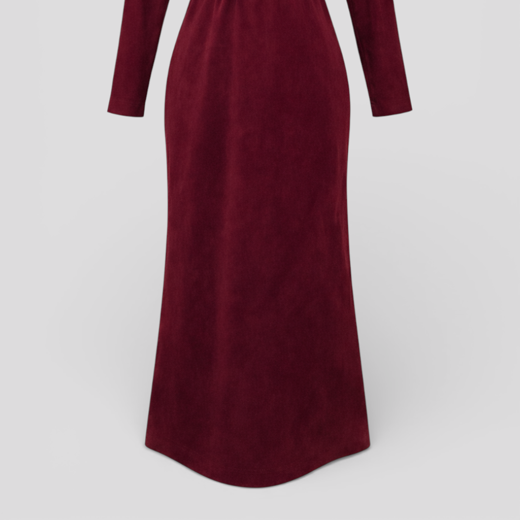 Women's Elegant Polyester Maxi Dress with