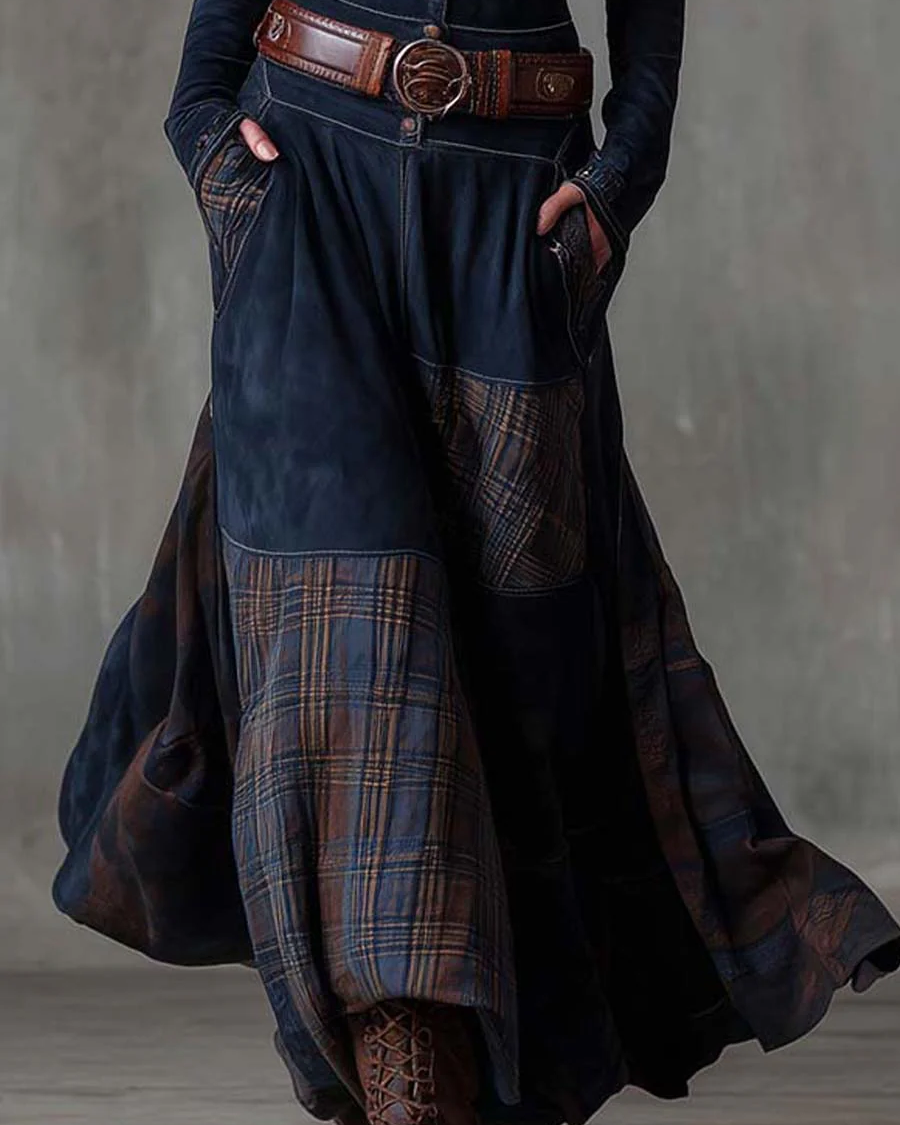 Azucena | Luxe Maxi Suede Dress with Belt