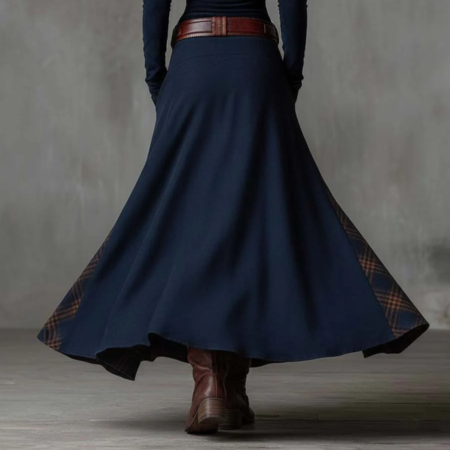 Azucena | Luxe Maxi Suede Dress with Belt
