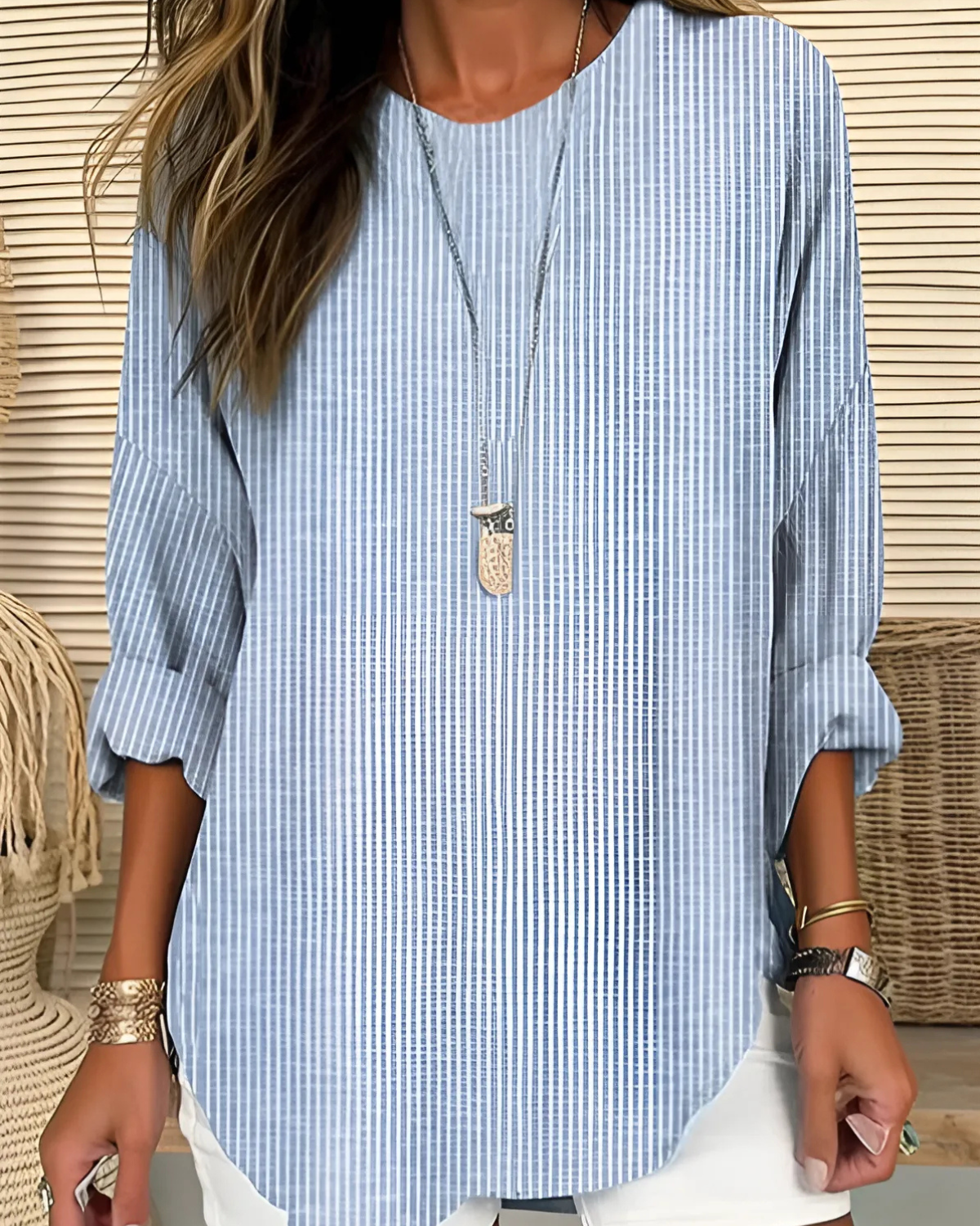 Charlotte | Trendy Striped Blouse
