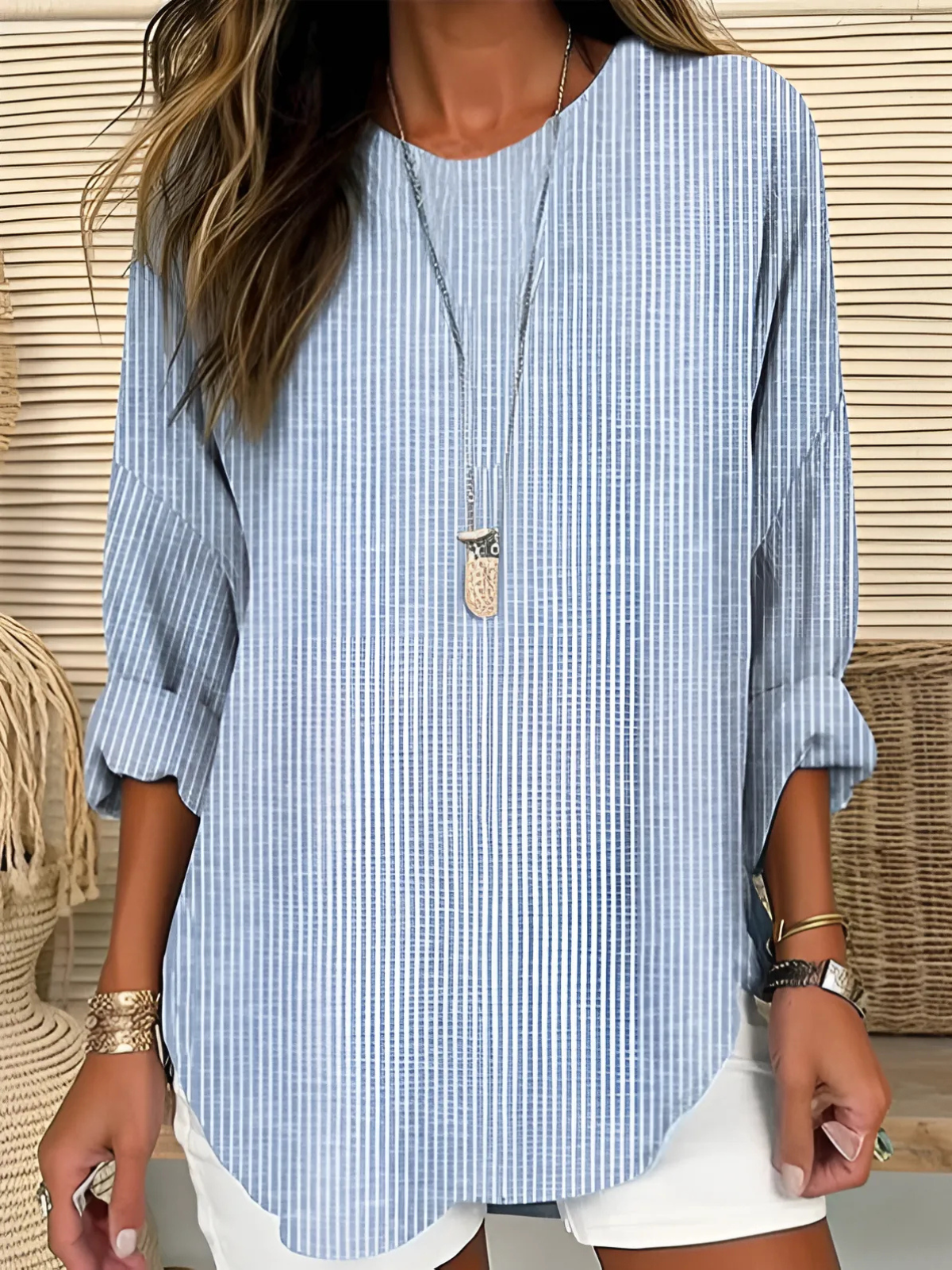 Charlotte | Trendy Striped Blouse