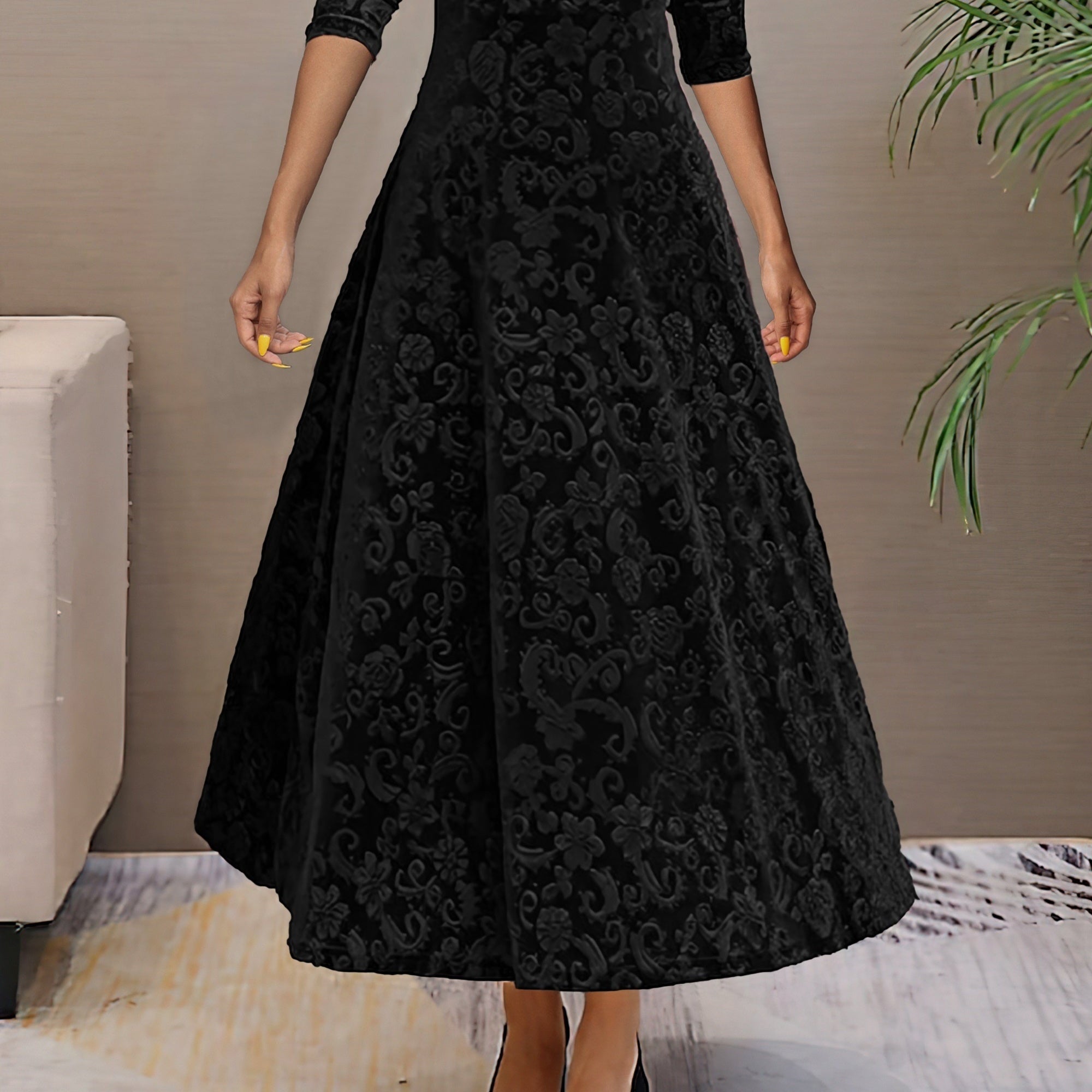 Denise Velvet Elegance Dress