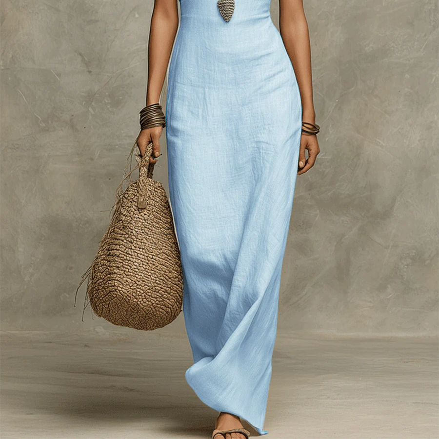Elena Vintage Elegant Maxi Dress