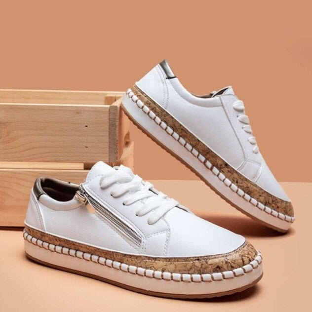 Oluchi™ Floral Orthopedic Zipper Sneakers for All-Day Comfort