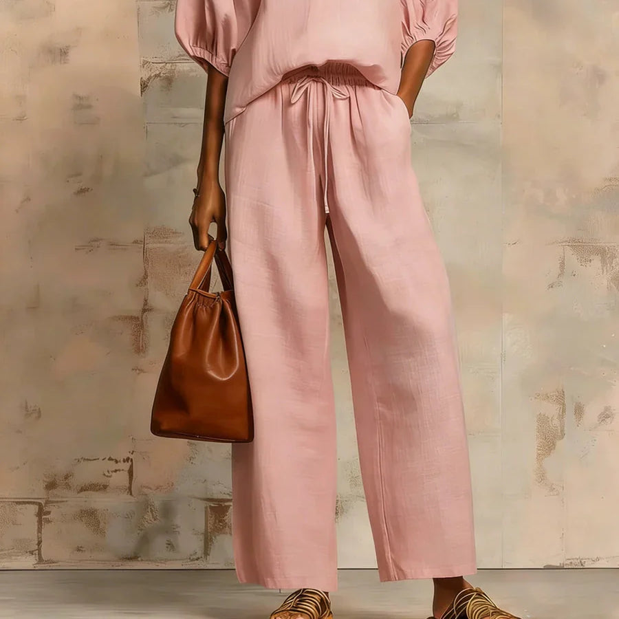Valencia | Elegant Relaxed Linen Two-Piece Set