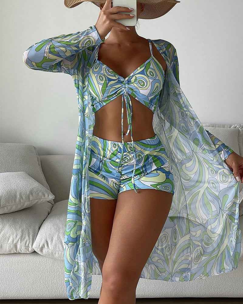 Muse® | 3-teiliges bedrucktes Bikini-Set