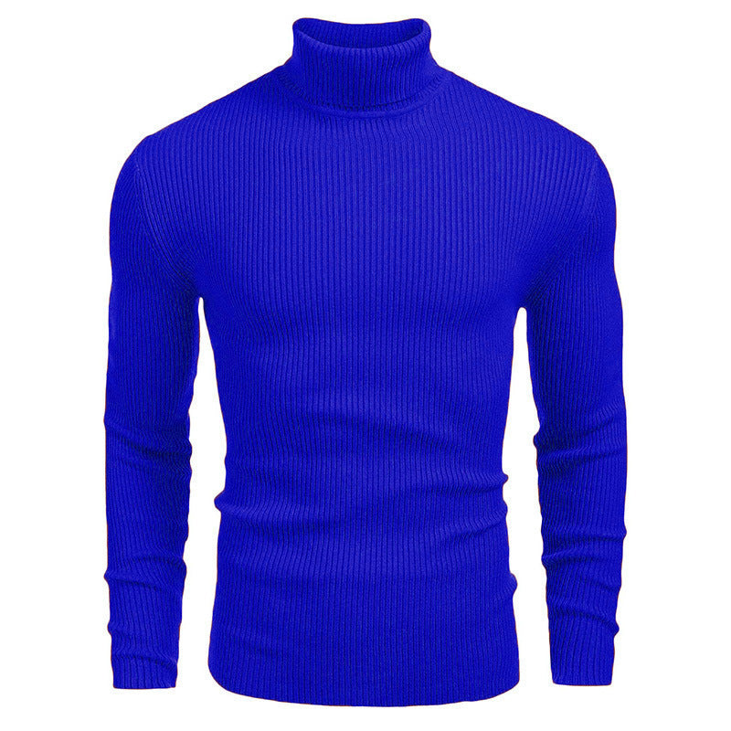 Slim-Fit Ribbed Turtleneck Sweater — Sleek, Cozy Knit
