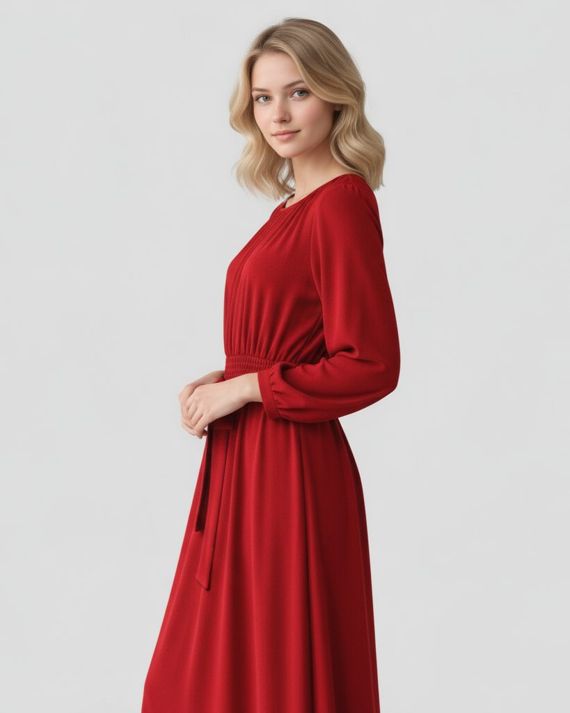 Chic Belted Maxi Dress