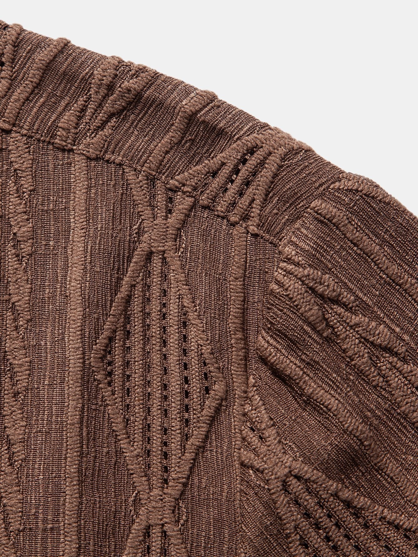 Bold Geometric Jacquard Cuban Shirt - Modern Pattern, Effortless Style