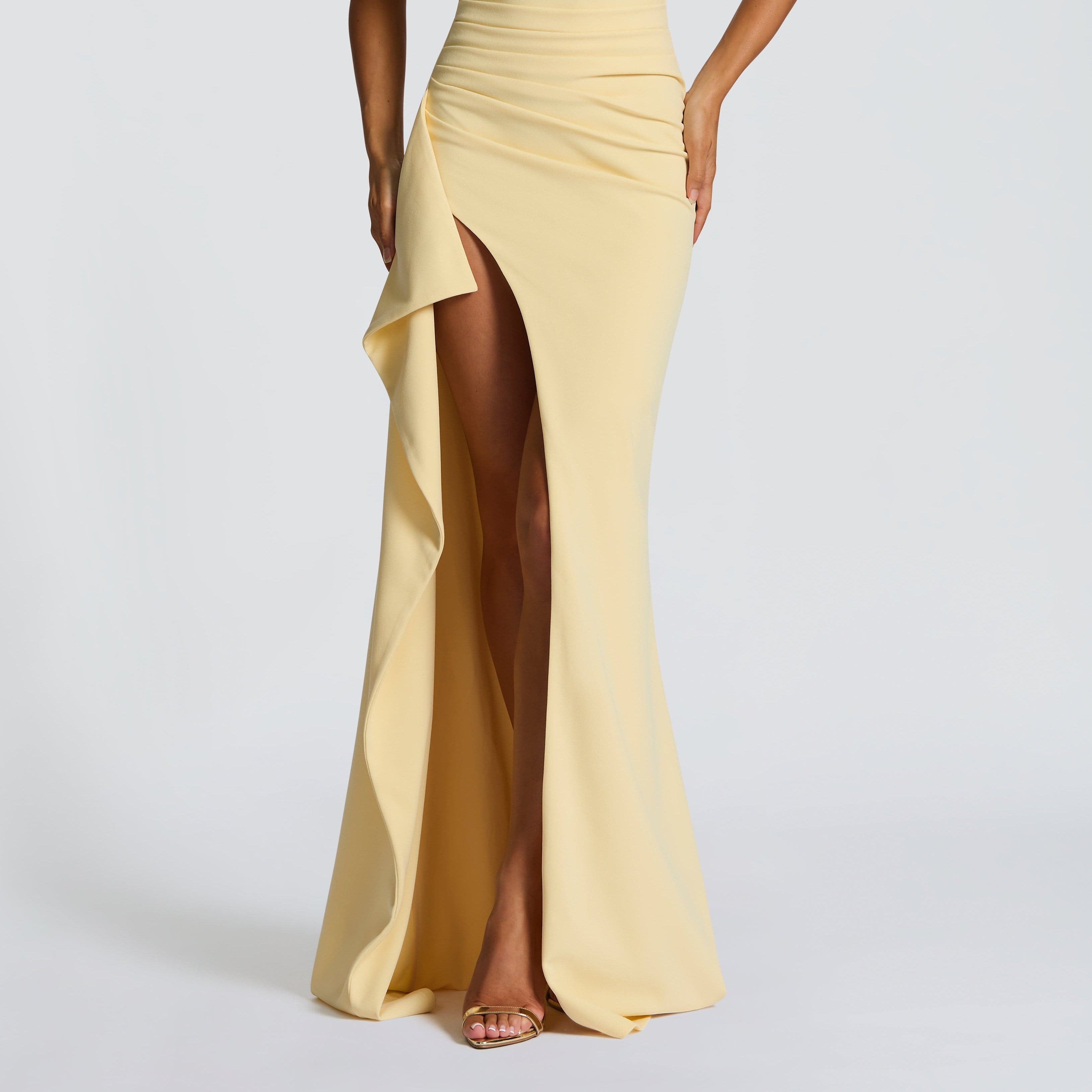 Long Dress with Slit Design