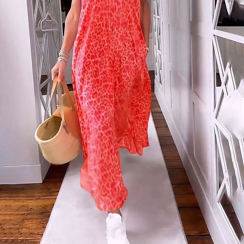 Women's Glaiza V-Neck Maxi Dress - Elegant, Flattering Floor-Length