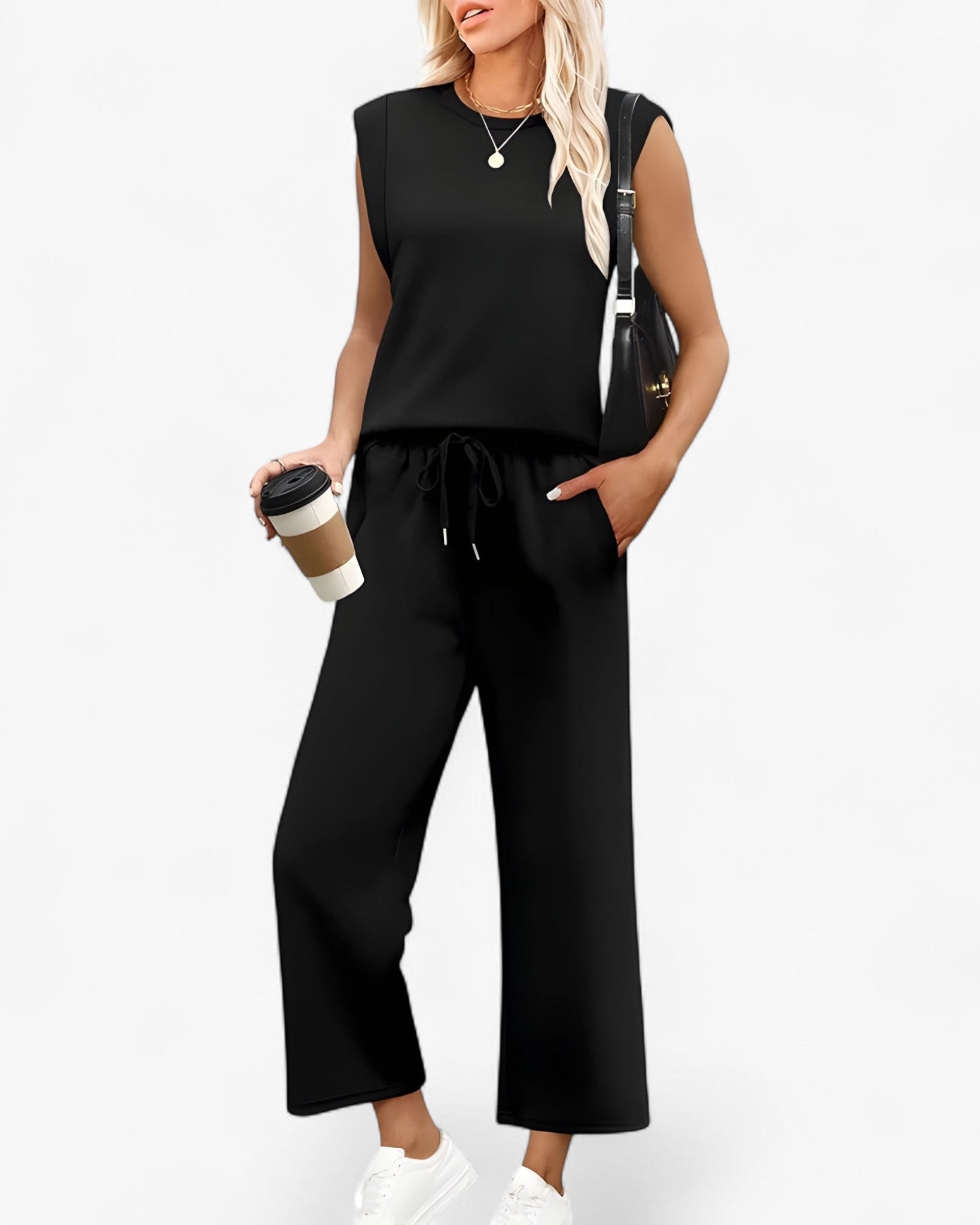 Aurora | Kvinders To-delt Sæt - Sort - women's fashion - {{ product_tags }