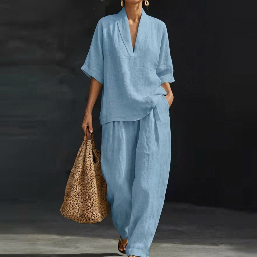 Fiamma Classic Two-Piece Set summer fashion women 2026 Cow Clothing