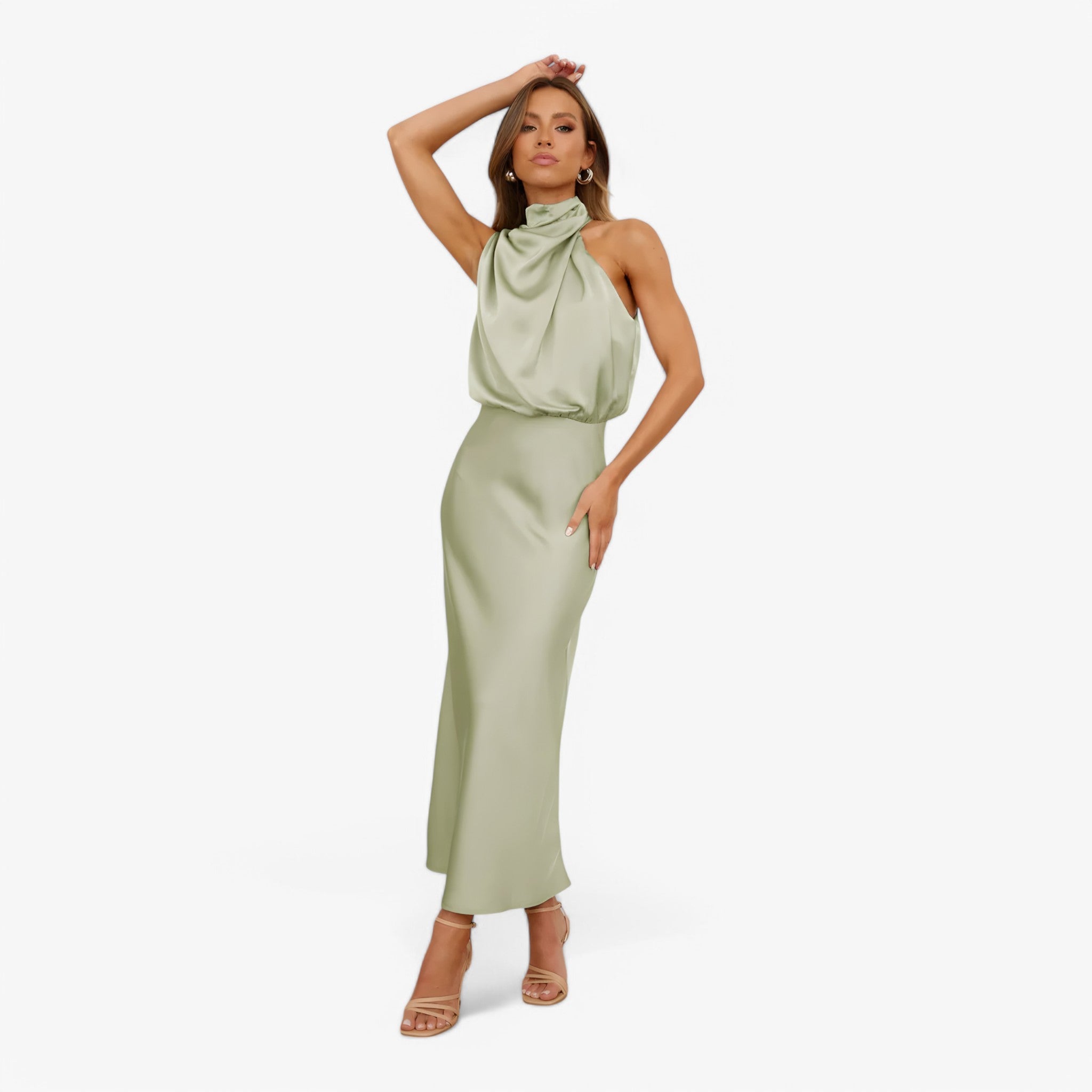 Vivienne Satin Dress — Refined Elegance, Timeless Allure