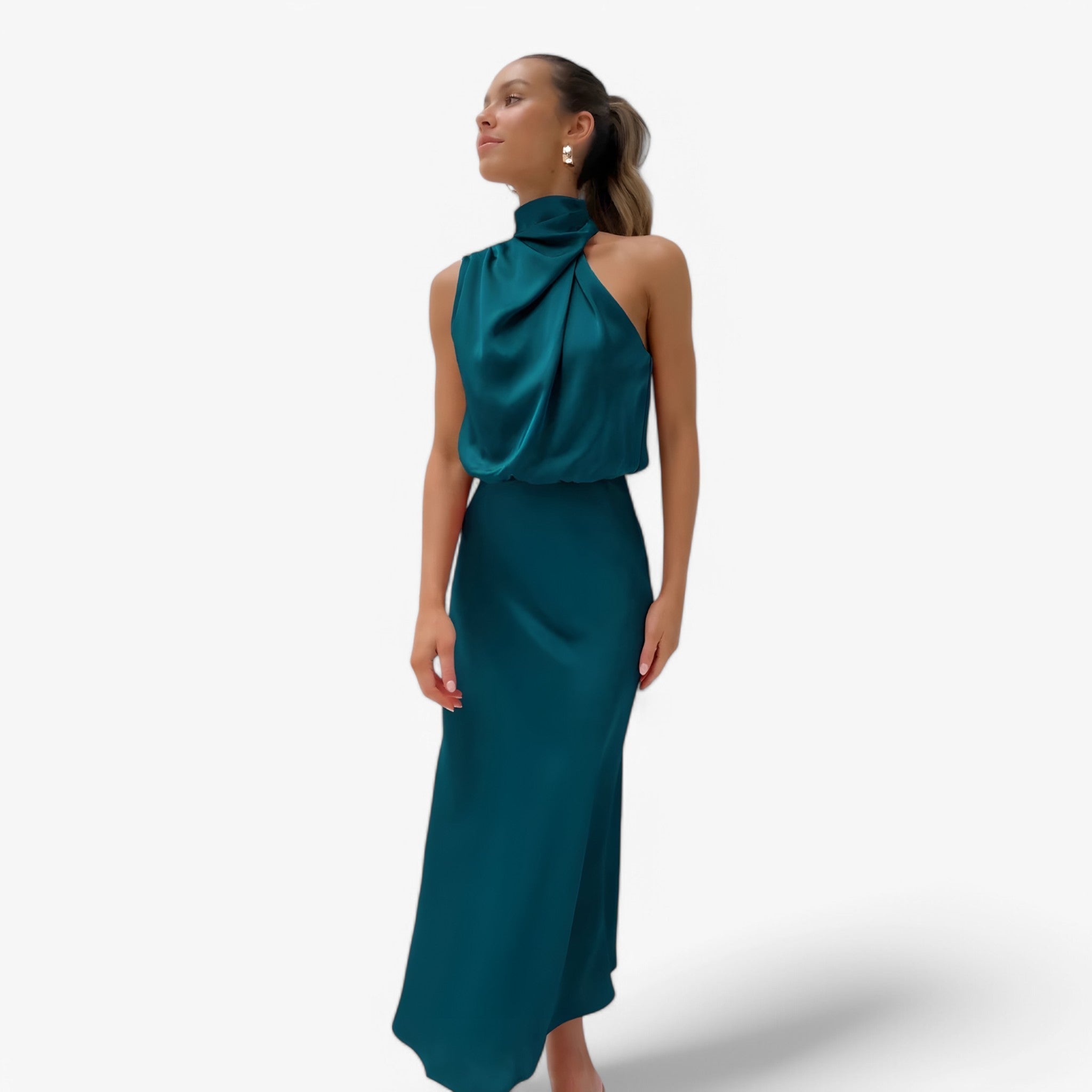 Vivienne Satin Dress — Refined Elegance, Timeless Allure