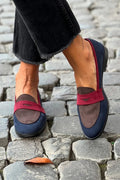 Women's Casual Tri-color Slip-On Loafers