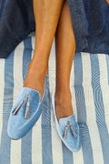 Women's Elegant Slippers with Silver Tassels