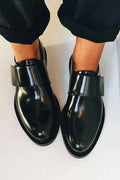 Women's Sleek Polished Strap Loafers