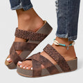 Women's Delaney Braided Cross-Strap Sandals